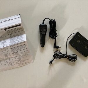 SONY Car Battery Cord with Car Cassette Adaptor DCC-EC34CP/Excellent Pre-Owned!